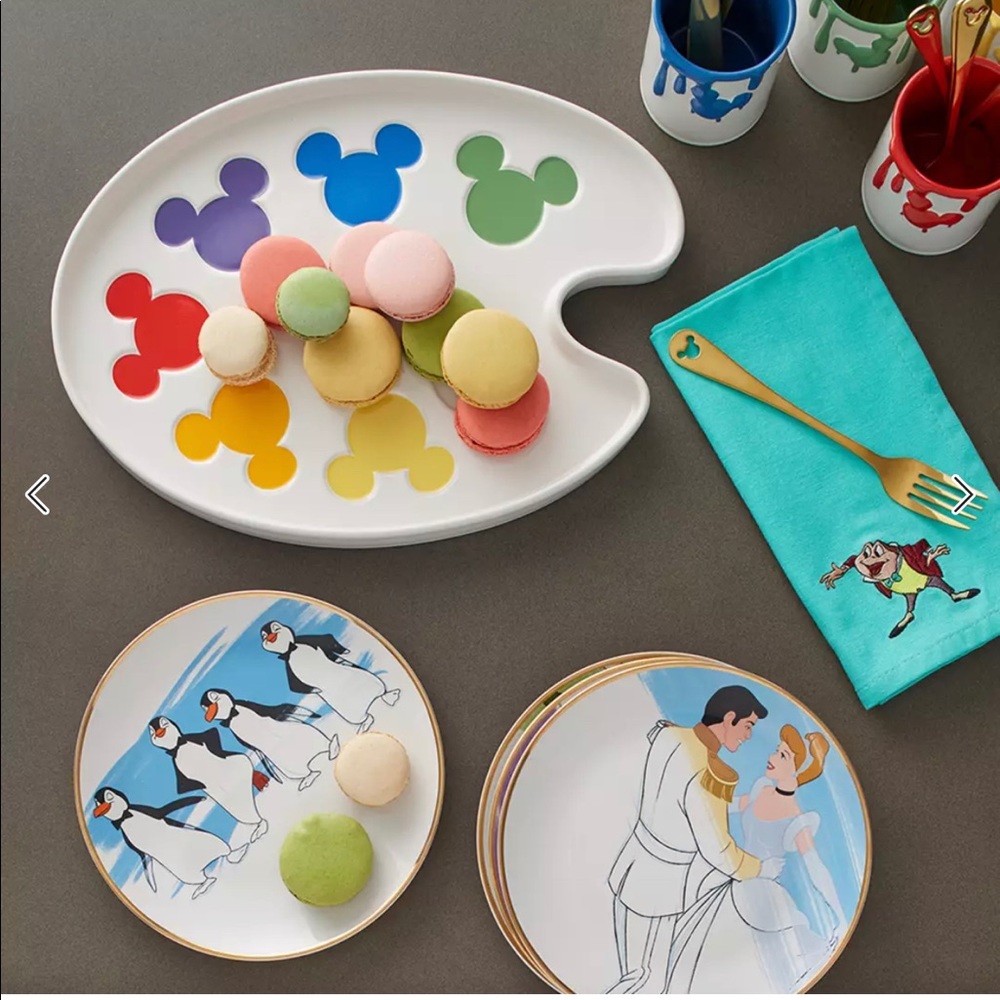 Disney Ink & Paint Ceramic Serving Platter disney parks disneyland magic kingdom